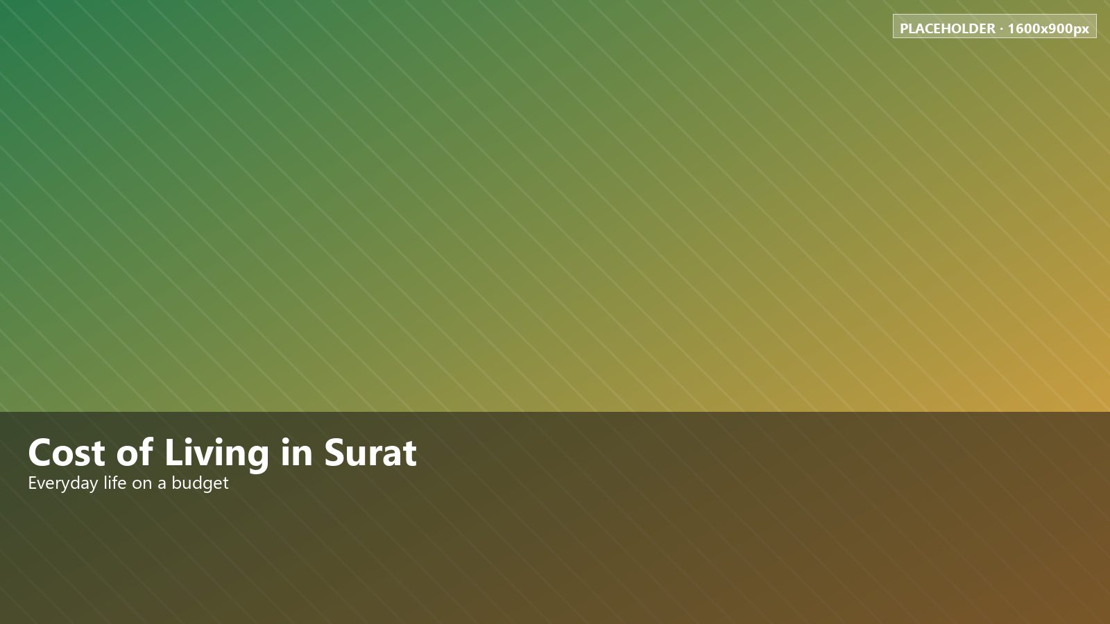 Cost of living in Surat